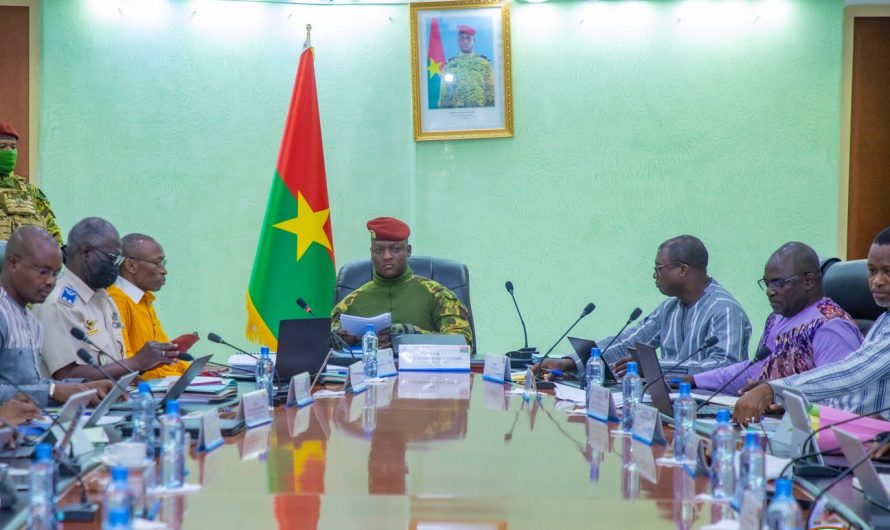 Burkina Faso : La Conseil des Ministres autorise la création d’une société d’État dénommée CAMVET