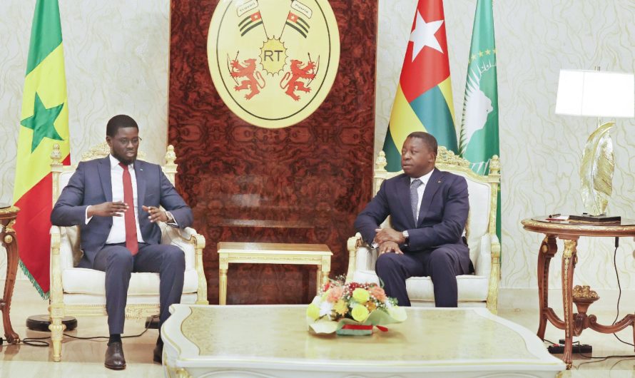 Togo : Que cache la visite du PR Diomaye Faye à Son Homologue Faure Gnassingbé à Lomé ?