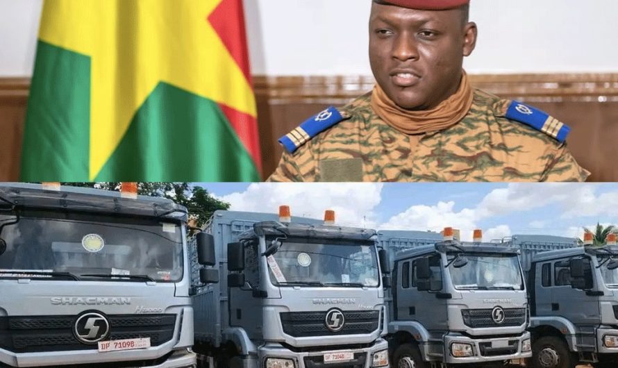 Burkina Faso : Le Capitaine Ibrahim TRAORÉ offre 15 camions neufs pour booster l’autosuffisance alimentaire 