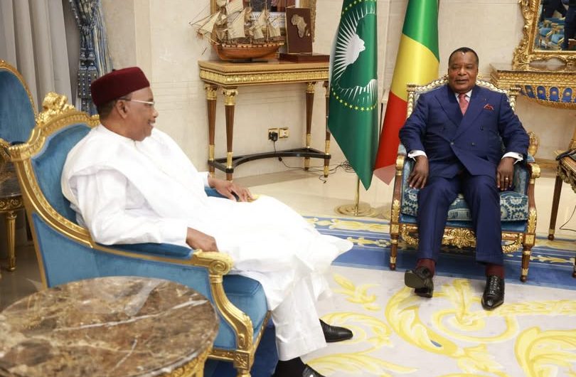 Congo Brazzaville : Leurs Excellences Denis Sassou N’Guesso et Mahamadou Issoufou échangent sur la ZLECAF et la paix au Sahel
