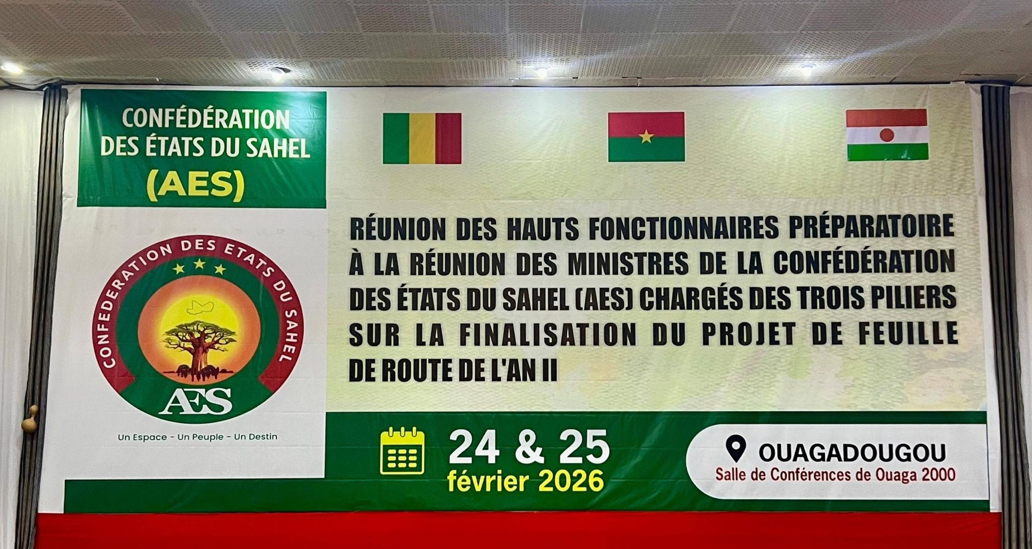 Burkina Faso : Les hauts fonctionnaires de l&rsquo;AES réunis à Ouagadougou pour finaliser la feuille de route de l&rsquo;Alliance